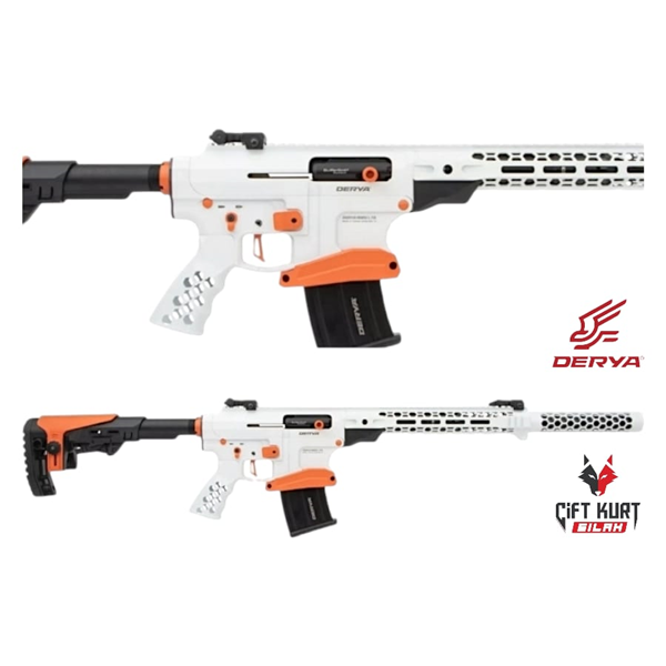 Derya MK-12 AS-109H Ultra Beyaz Turuncu Şarjörlü Yivsiz Av Tüfeği